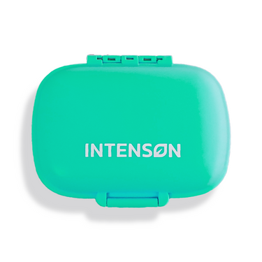 Organizer na tabletki z logo INTENSON niebieski - Intenson.pl